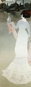 कांच की कला; ले वेरीरी, या एल&39;आर्ट वेर्रे, c.1900 (कैनवास पर तेल) द्वारा जार्ज डे फुरे
