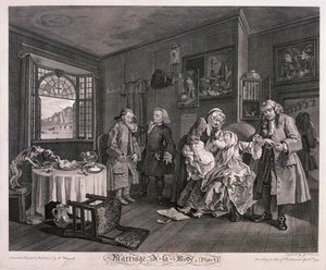 मैरिज ए ला मोड, प्लेट VI, 1745 द्वारा जेरार्ड जीन बैप्टिस्ट स्कॉटिन