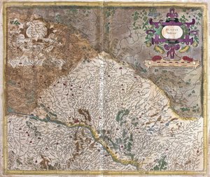 अलसैस, फ्रांस (उत्कीर्णन) द्वारा जेरार्डस मर्केटर
