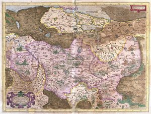 ब्रैंडेनबर्ग और बर्लिन, जर्मनी (उत्कीर्णन) द्वारा जेरार्डस मर्केटर