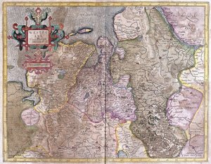 वेस्टफेलिया, जर्मनी (उत्कीर्णन) द्वारा जेरार्डस मर्केटर