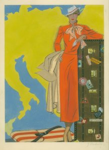 महिलाओं का फैशन 1932 - यात्रा पोशाक - गर्ड हार्टुंग