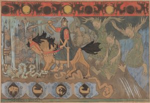 चट्टान में दरवाजा, 1895।