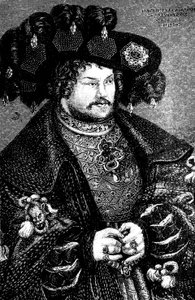 लुकास क्रैंक टी के बाद ब्रैंडेनबर्ग कॉपी के जोचिम आई नेस्टर 1484-1535 के इलेक्टर पोर्ट्रेट। ई, 15 वीं शताब्दी द्वारा जर्मन मास्टर