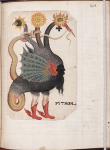 पाइथन फ्रॉम: एल्केमिकल और रोसिक्रीकियन कम्पेंडियम, सीए 1760