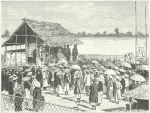 अन्नाम में एक थिएटर (उत्कीर्णन) द्वारा जर्मन स्कूल