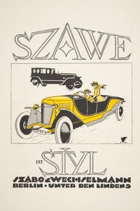 Szawe (Szabo & Wechselmann) के लिए विज्ञापन, स्टाइल से, pub.1922 (पोचोइर प्रिंट) द्वारा जर्मन स्कूल