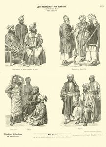 अफगान वेशभूषा, 19 वीं शताब्दी द्वारा जर्मन स्कूल