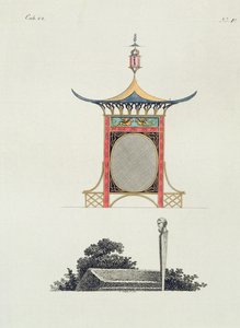 चीनी गार्डन स्क्रीन, गार्डन के लिए हाल के नए विचारों से, 1779 प्रकाशित हुई द्वारा जर्मन स्कूल