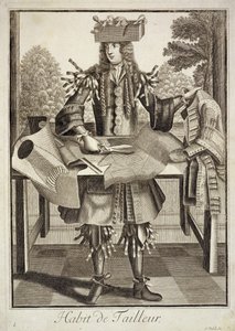 एक दर्जी, पब के लिए पोशाक। जेरार्ड वल्क (16512-1726) c.1690 द्वारा द्वारा जर्मन स्कूल