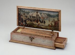 क्रॉसबो बोल्ट बॉक्स प्रिंस ओटो वॉन हेसे, 1615 (चित्रित लकड़ी) से संबंधित है (312141-43 भी देखें) द्वारा German School