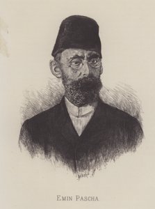 एमिन पाशा, जर्मन चिकित्सक, खोजकर्ता और मिस्र के इक्वेटोरिया प्रांत के गवर्नर (लिथो) द्वारा जर्मन स्कूल