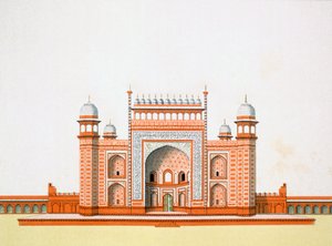 ताजमहल में प्रवेश द्वारा जर्मन स्कूल