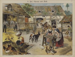 फार्म (रंग लिथो) द्वारा जर्मन स्कूल