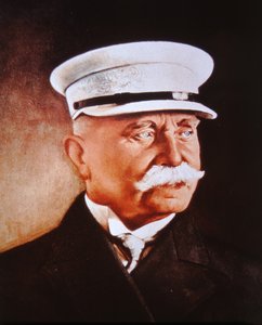 फर्डिनेंड काउंट वॉन ज़ेपेलिन (रंग लिथो) द्वारा जर्मन स्कूल