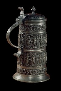 जर्मन कला: एनाबर्ग से सिंदूर का मग। 16 वीं शताब्दी। पेरिस, लौवर संग्रहालय द्वारा जर्मन स्कूल
