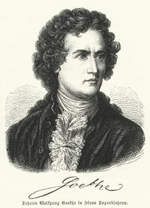 जर्मन लेखक जोहान वोल्फगैंग गोएथे (1749-1832) अपनी युवावस्था में द्वारा जर्मन स्कूल