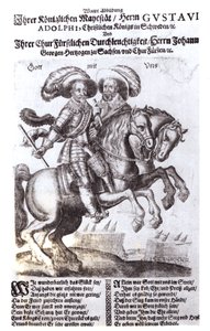 गुस्तावस एडोल्फस II (1594-1632) और गुस्तावस एडोल्फस IV (1778-1837), स्वीडन के राजा द्वारा जर्मन स्कूल