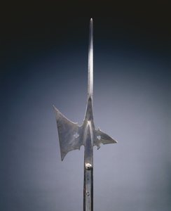 Halberd, c.1520 (इस्पात और लकड़ी) द्वारा जर्मन स्कूल