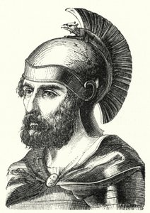 Hamilcar Barca, कार्थागिनियन जनरल और हैनिबल के पिता (उत्कीर्णन) द्वारा जर्मन स्कूल