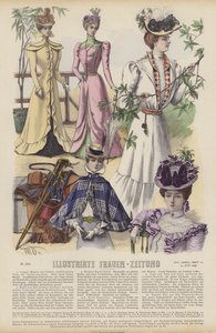Illustrirte Frauen-Zeitung (रंग लिथो) के लिए चित्रण द्वारा जर्मन स्कूल