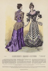Illustrirte Frauen-Zeitung (रंग लिथो) के लिए चित्रण द्वारा जर्मन स्कूल