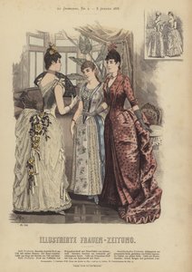 Illustrirte Frauen-Zeitung (रंग लिथो) के लिए चित्रण द्वारा जर्मन स्कूल