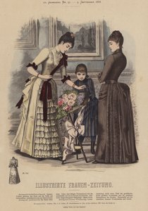 Illustrirte Frauen-Zeitung (रंग लिथो) के लिए चित्रण द्वारा जर्मन स्कूल