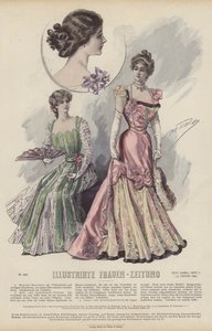 Illustrirte Frauen-Zeitung (रंग लिथो) के लिए चित्रण द्वारा जर्मन स्कूल