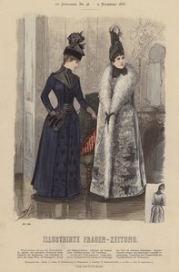 Illustrirte Frauen-Zeitung (रंग लिथो) के लिए चित्रण द्वारा जर्मन स्कूल