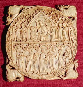 आइवरी मिरर केस, c.1360-70 द्वारा जर्मन स्कूल