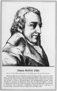जोहान Gottlieb Fichte (उत्कीर्णन) द्वारा जर्मन स्कूल