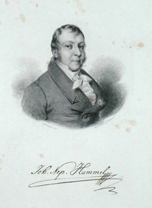 जोहान नेपोमुक हम्मेल (1778-1837) (उत्कीर्णन) द्वारा जर्मन स्कूल