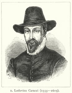 Lodovico Carracci, इतालवी बारोक कलाकार (उत्कीर्णन) द्वारा जर्मन स्कूल