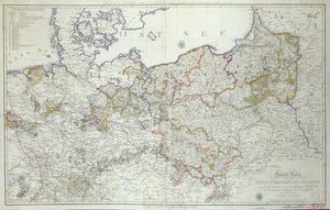 1799 में प्रशिया राज्यों का नक्शा (प्रिंट)