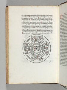 Mida Mundi, Isidorus Hispalensis, Augsburg: Günther Zainer द्वारा &39;Etymologiae&39; से दुनिया का पहला मुद्रित मानचित्र द्वारा जर्मन स्कूल