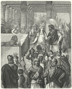 मासिनिसा, न्यूमिडिया के राजा और कार्थेज के सोफोनिसबे (उत्कीर्णन) का विवाह द्वारा जर्मन स्कूल