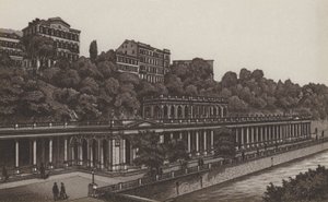 Muhlbrunncolonnade (लिथो) द्वारा जर्मन स्कूल