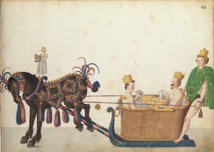 परेड में तपस्या की नींद, c.1640 द्वारा जर्मन स्कूल