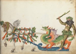 परेड में तपस्या की नींद, c.1640 द्वारा जर्मन स्कूल