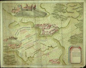 10 अप्रैल, 1741 को मोलविट्ज़ की लड़ाई की योजना द्वारा जर्मन स्कूल