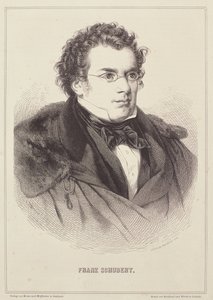 फ्रांज शूबर्ट का पोर्ट्रेट (1768-1827) द्वारा जर्मन स्कूल