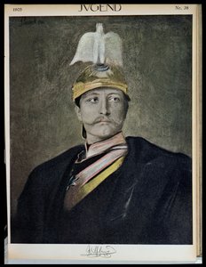 जुगेंड, 1905 से सम्राट विल्हेम II (1859-1941) का चित्र द्वारा जर्मन स्कूल