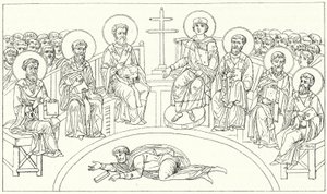 Nicaea की दूसरी परिषद, 787 (उत्कीर्णन) द्वारा जर्मन स्कूल