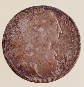 मैक्सिमिलियन III जोसेफ (मैक्सिमिलियन III जोसेफ डी बावियर) (1727-1777) 1769 डायम का सिल्वर थेलर (तालाब)। 4.1 सेमी नेपल्स, म्यूजियो आर्कियोलॉजिकोlogic द्वारा जर्मन स्कूल