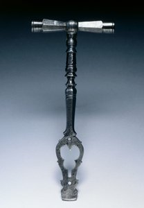 व्हील-लॉक गन के लिए स्पैनर, c.1600-25 (स्टील) द्वारा जर्मन स्कूल