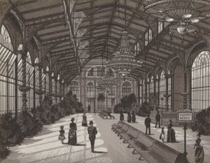 Sprudelcolonnade, आंतरिक (लिथो) द्वारा जर्मन स्कूल