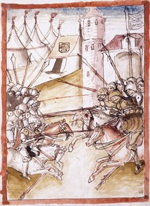 रोम, ऑग्सबर्ग पर हमला कर रहा है, c.1490 द्वारा जर्मन स्कूल
