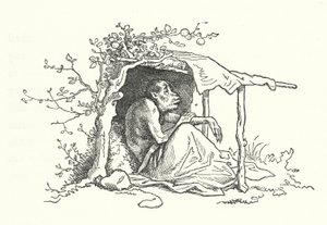 दो वानर (उत्कीर्णन) द्वारा जर्मन स्कूल