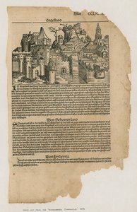 लंदन का दृश्य, 1493. नूर्नबर्ग क्रॉनिकल से द्वारा जर्मन स्कूल